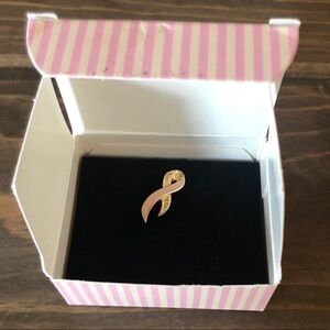 Avon small Breast Cancer ribbon pin Better Breast Care brooch